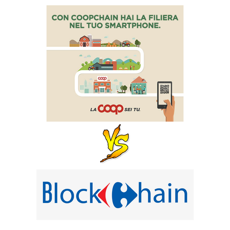 Carrefour blockchain vs Coopchain